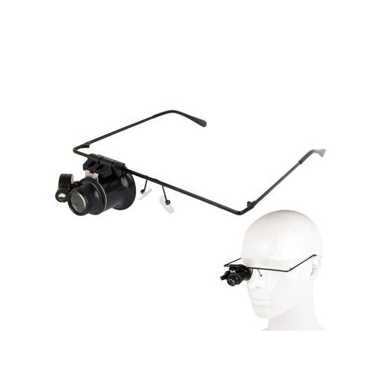Glasögon med 20X förstoring + LED belysning - Elgiganten