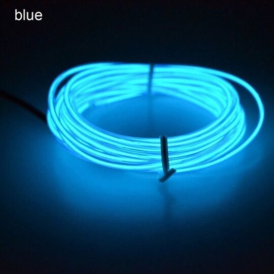 Batteridriven Led Glowstrip Neon slinga 3 Meter - Blå - Elgiganten