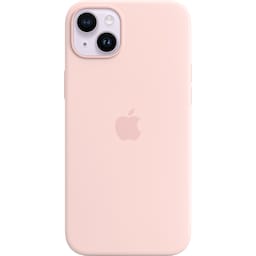 iPhone 14 Plus silikonfodral (chalk pink)