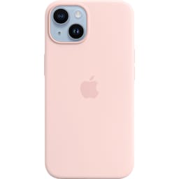 iPhone 14 silikonfodral med MagSafe (chalk pink)