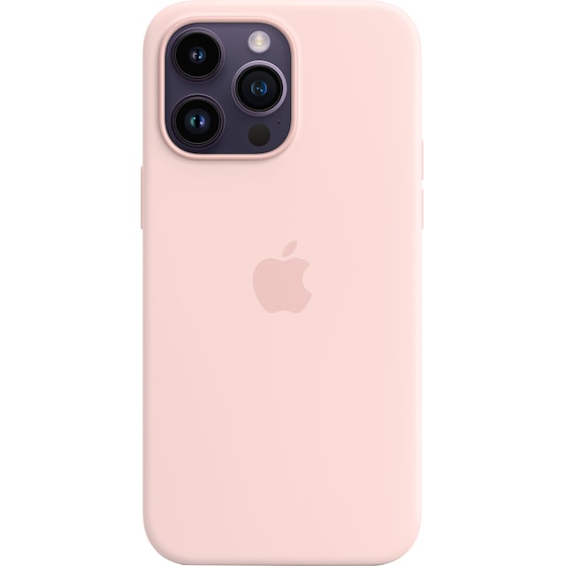 iPhone 14 Pro Max silikonskal med MagSafe (Chalk Pink)