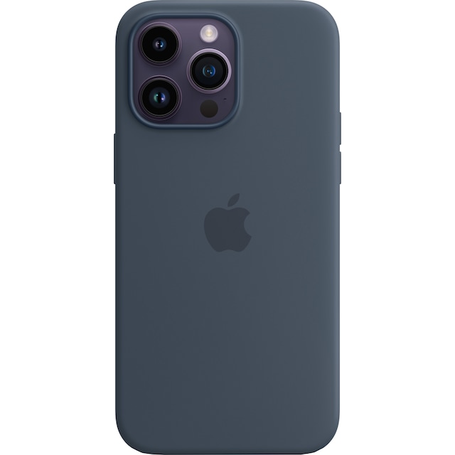 iPhone 14 Pro Max silikonskal med MagSafe (Storm Blue)