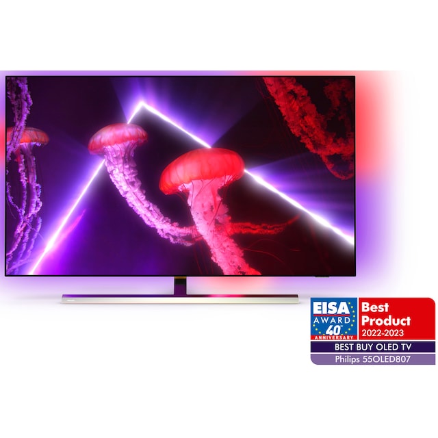 Philips 55” OLED807 4K OLED Ambilight Smart TV (2022)