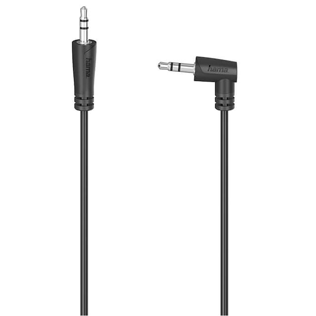 Hama Audio 3.5mm till 3.5mm vinklad kabel 0.5m