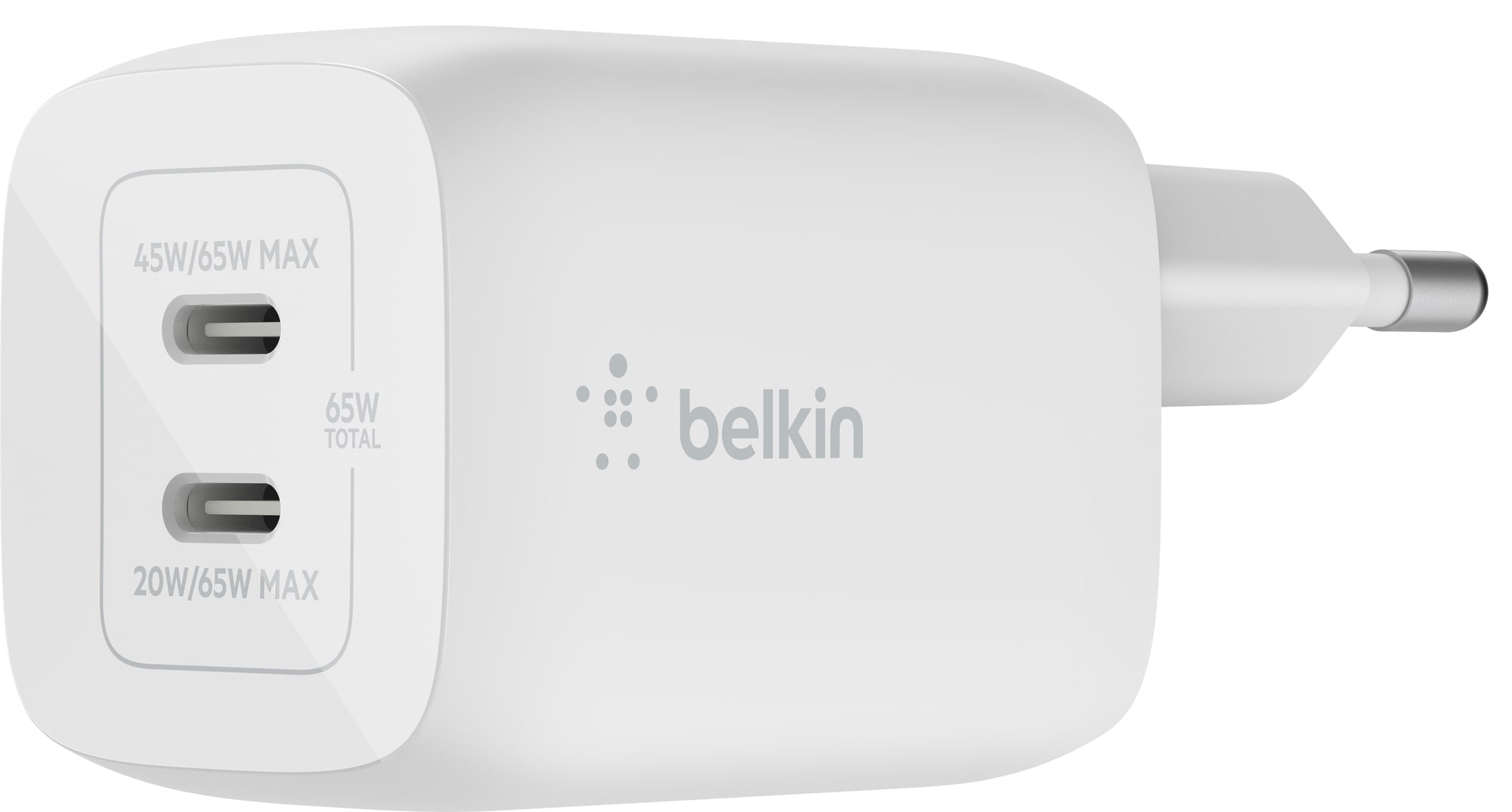 Belkin 65W Dual USB-C-laddare - Elgiganten