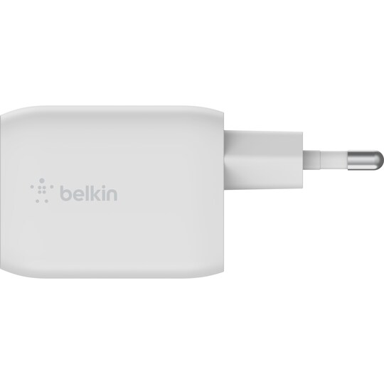 Belkin 65W Dual USB-C-laddare (kabel medföljer) - Elgiganten
