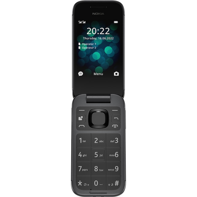 Nokia 2660 flipptelefon (svart)
