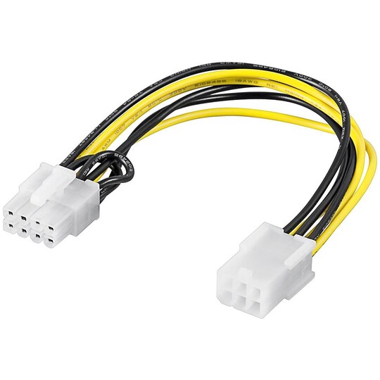 Goobay Strömkabel/adapter för grafikkort, PCI-E/PCI Express: 6 stift t -  Elgiganten