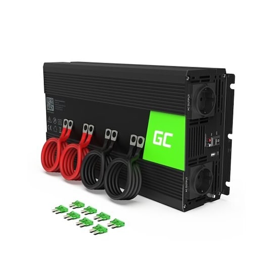 Green Cell Voltage Car Inverter 12V till 220V - 3000W/6000W Modifierad  Sinus - Elgiganten