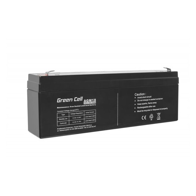 Green Cell AGM VRLA 12V 2.3Ah