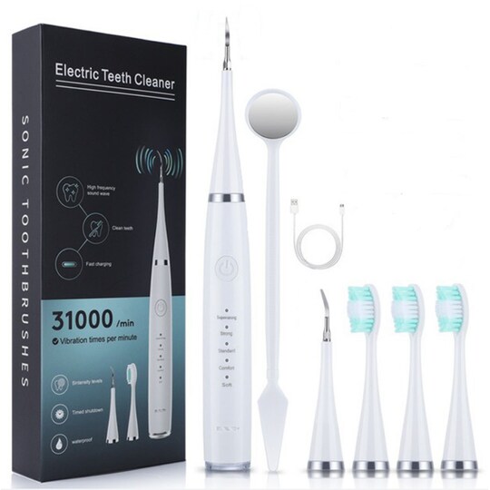 Elektrisk tandborste med tandstensborttagare Vit - Elgiganten