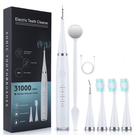 INF Elektrisk tandborste med tandstensborttagare Vit - Elgiganten