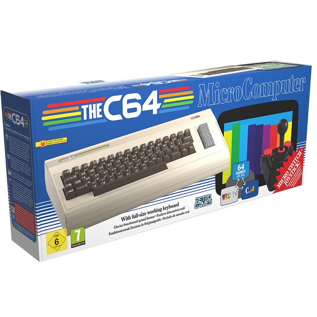 The C64 retro-spelkonsol i full storlek