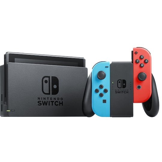 Nintendo Switch gamingkonsol 2022 med Joy-Con-kontroller - Elgiganten