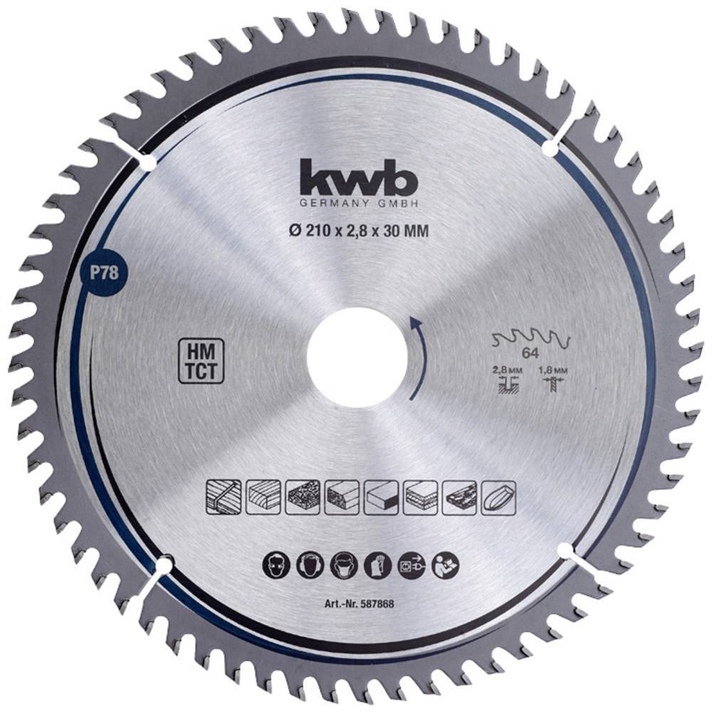 kwb 587868 Hårdmetall cirkelsågklinga 210 x 30 mm 1 st - Elgiganten