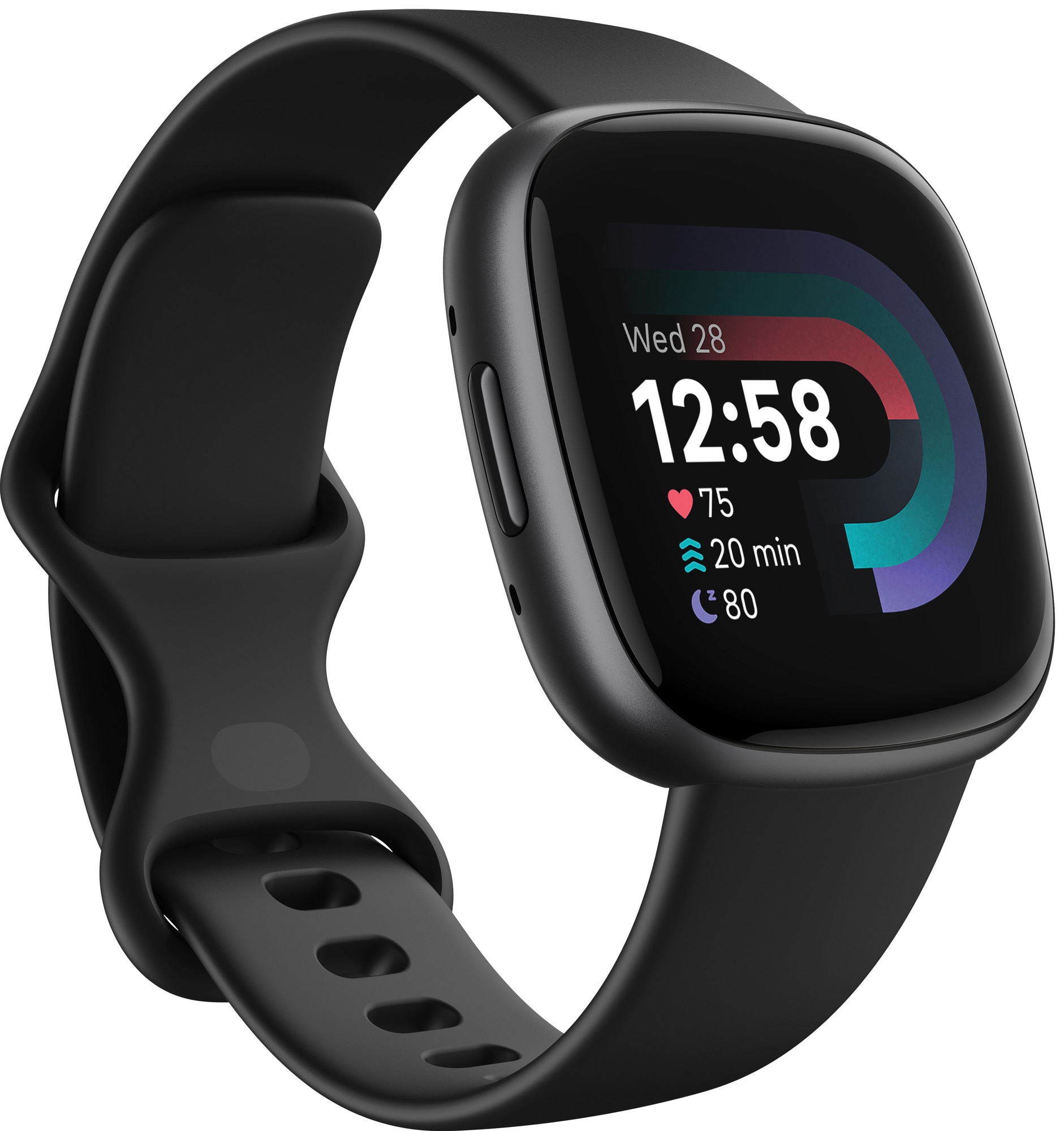 Fitbit Versa 4 smartwatch (svart/grafit) - Elgiganten