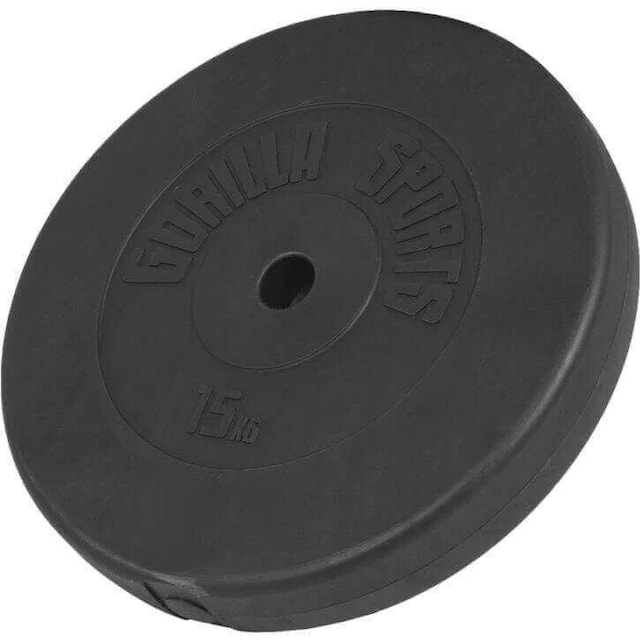 Gorilla Sports Viktskivor BASIC 31mm Cement 15 kg