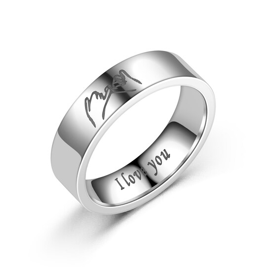 Hand i Hand Ring för kvinnor Silver 17.4 mm - Elgiganten