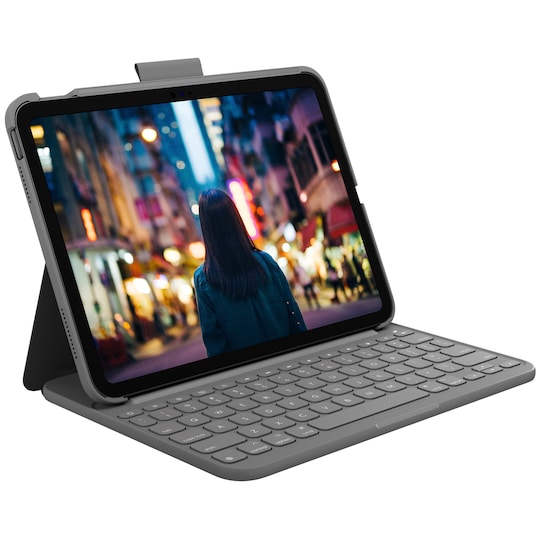 Logitech Slim Folio iPad 10.9" tangentbord till surfplatta - Elgiganten