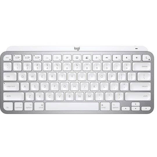 Logitech MX Keys Mini trådlöst tangentbord för Mac (ljusgrått) - Elgiganten