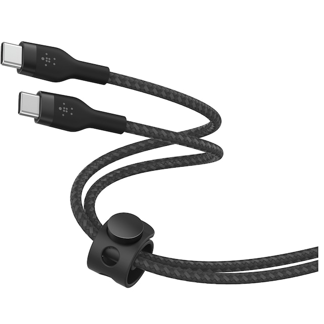 Belkin BoostCharge Pro Flex USB-C till USB-C 2.0-kabel (svart)