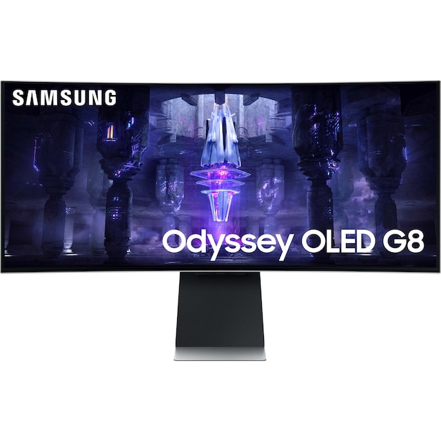 Samsung Odyssey G8 S34BG850S 34" välvd OLED-bildskärm (silver)