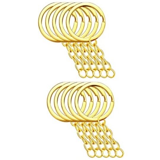 Nyckelringar Kit 10-pack Guld - Elgiganten
