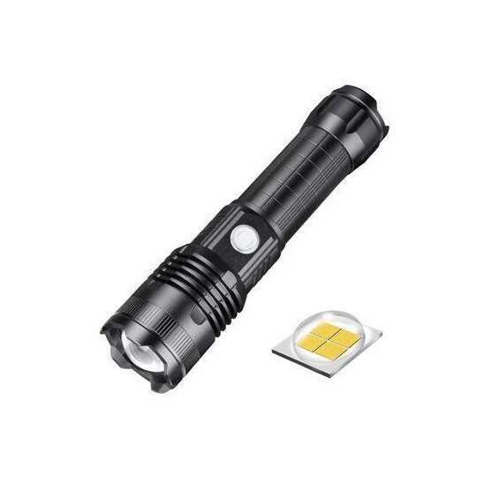USB uppladdningsbar ficklampa med LED-belysning zoom - Elgiganten