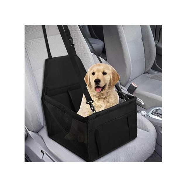 Bilväska för husdjur, svart, stor