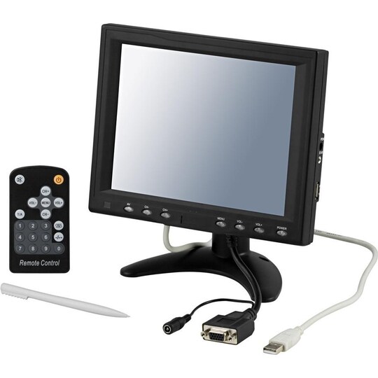 8 TFT-färgskärm, touchscreen, fjärr, penna, ljud, USB, VGA (TM8000) -  Elgiganten