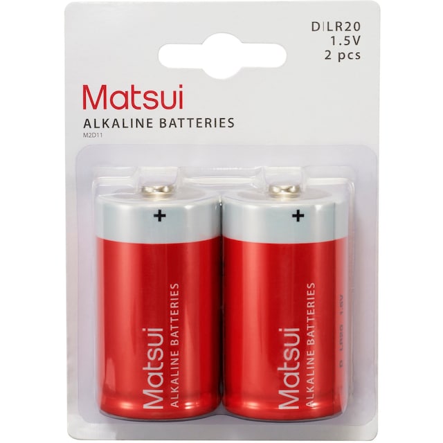 Matsui Batterier D (2 st)