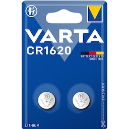 Varta CR1620 3V Lithium Knappcellsbatteri 2-pack