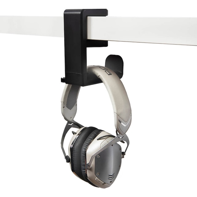DESIRE2 Hållare för Hörlur/Headset Svart Monterat på skrivbordsski
