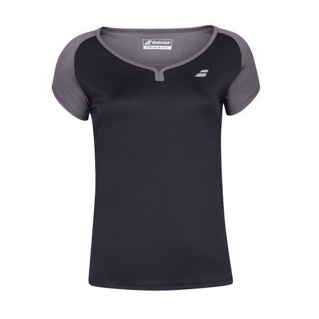 Babolat Play Cap Sleeve Top, Padel- och tennis T-shirt dam Svart XS