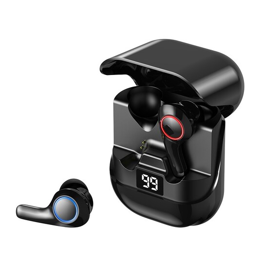 Trådlösa hörlurar Bluetooth 5.0 Svart - Elgiganten