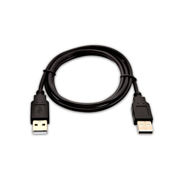 V7 V7USB2AA-02M-1E, 2 m, USB A, USB A, USB 1.0, 480 Mbit/s, Svart