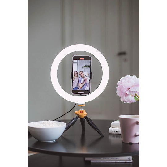 Selfie Stick - Ring Light - Selfie Stick avec Ring Light - Sans fil -  Rechargeable par