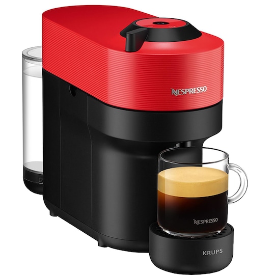Nespresso Vertuo Pop kapselmaskin by Krups XN920410WP (spicy red) -  Elgiganten