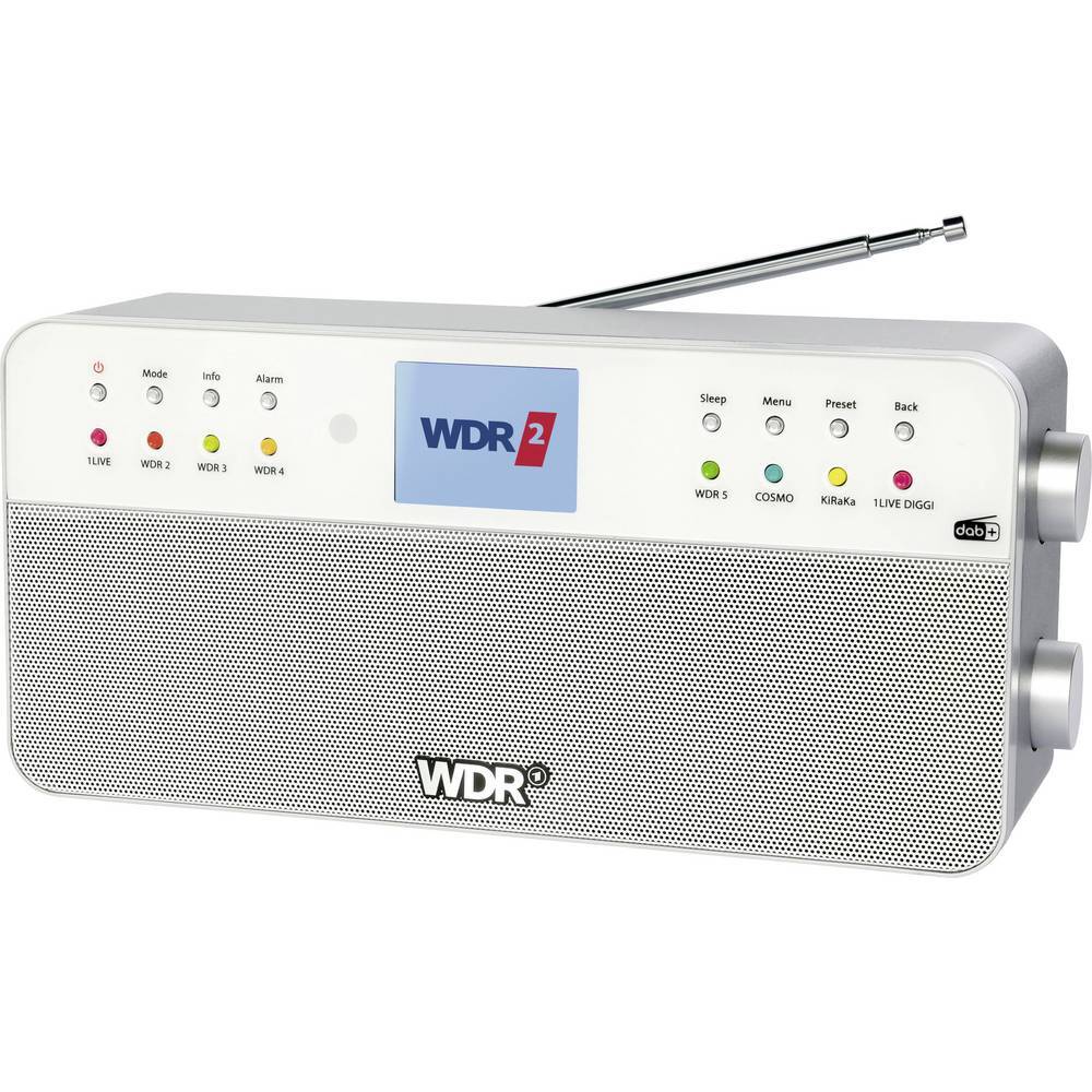 Dual WDR Köksradio DAB+, FM Bluetooth, AUX Vit - Elgiganten