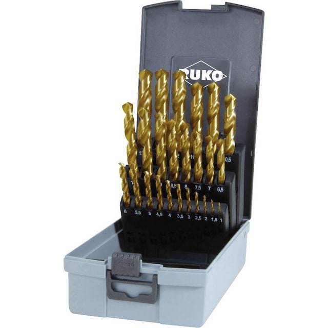 RUKO 250215TRO HSS-G Spiralborrsats 25 delar 1 mm, 1.5