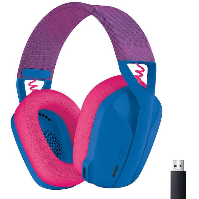 Logitech G435 hörlurar för gaming (blå)