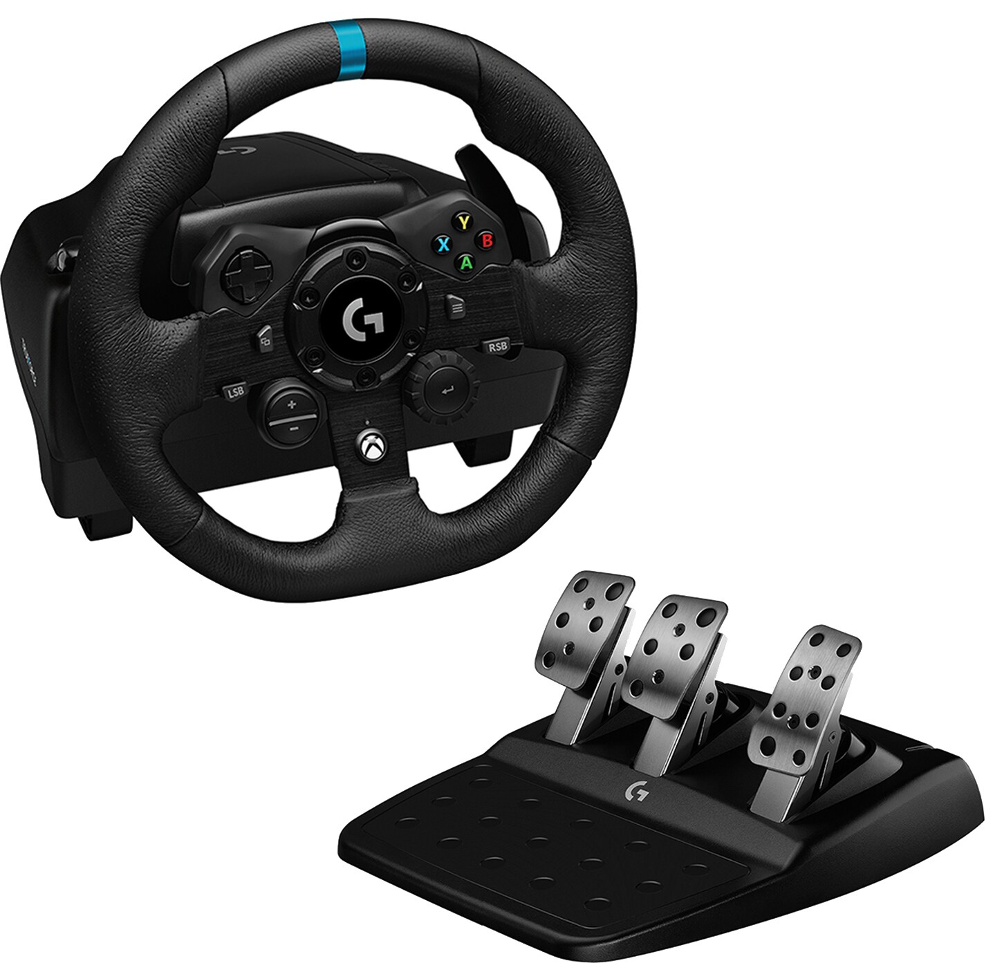 Logitech G923 Racing ratt och pedaler för PC och Xbox One - Elgiganten