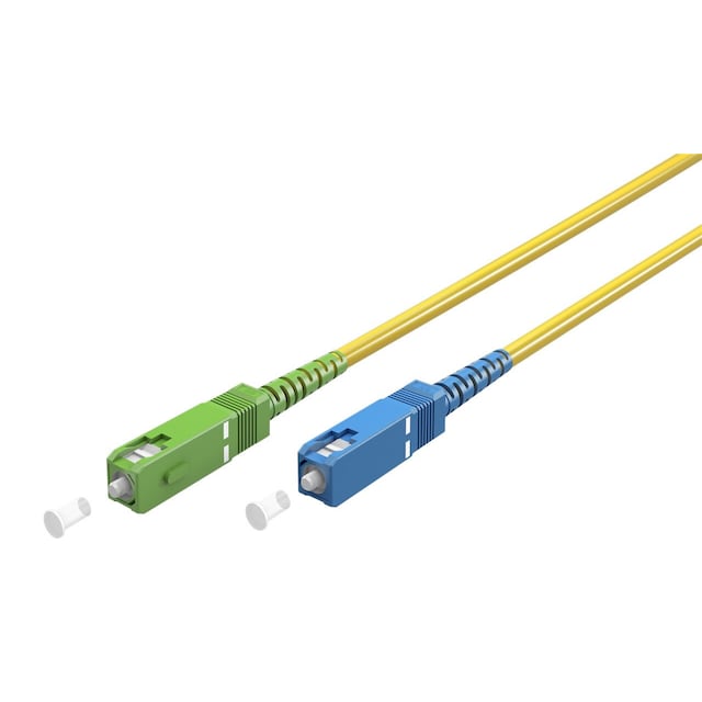 Goobay Fiberoptisk kabel (FTTH), Singlemode (OS2) Yellow, gul (Simplex