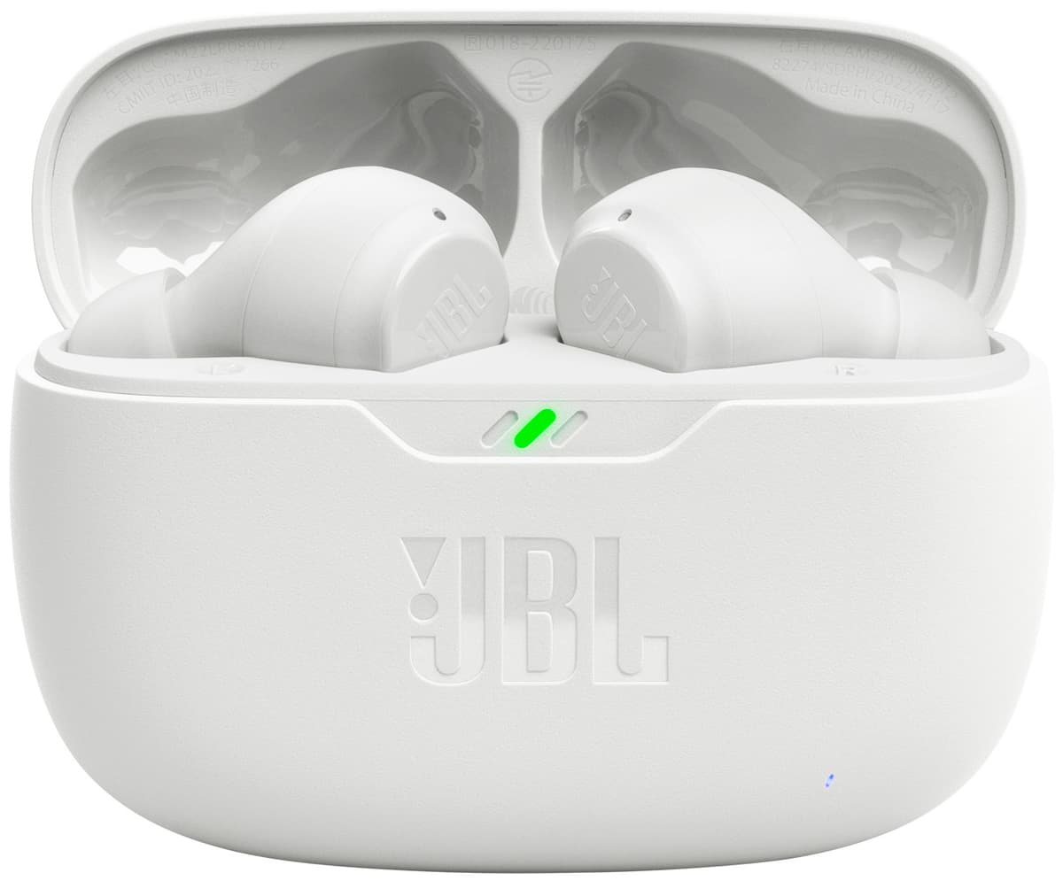 JBL Wave Beam true wireless in ear-hörlurar (vita)