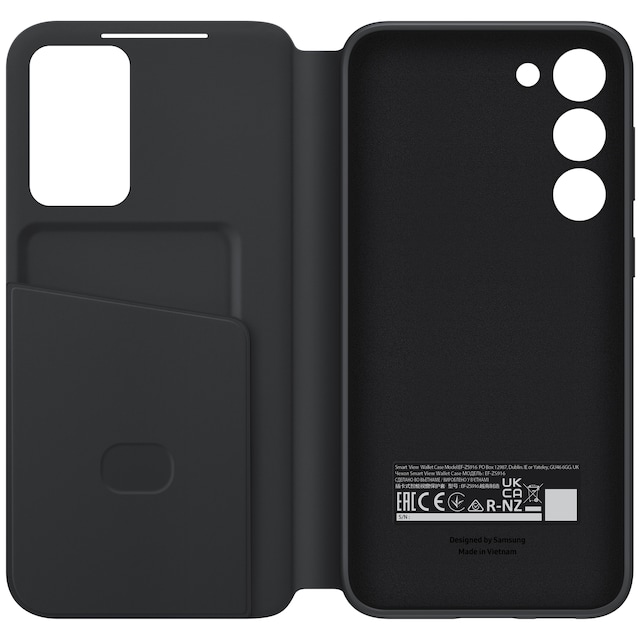 Samsung Galaxy S23+ Smart View plånboksfodral (svart)