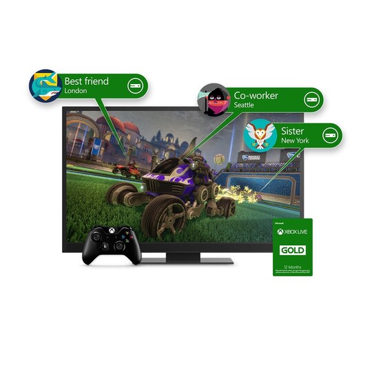 Xbox LIVE 3 månaders medlemskap Gold (nedladdning) - Elgiganten
