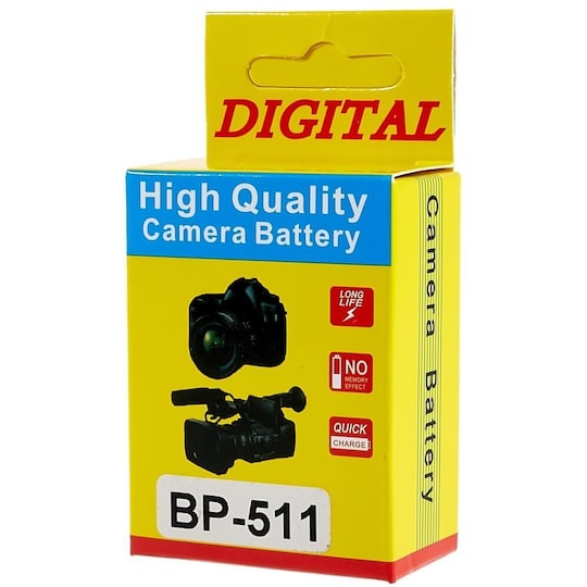 BP-511 Batteri till Canon EOS 40D / 300D / 5D / 20D / 30D / 50D / 10D / G5  / G6 - Elgiganten