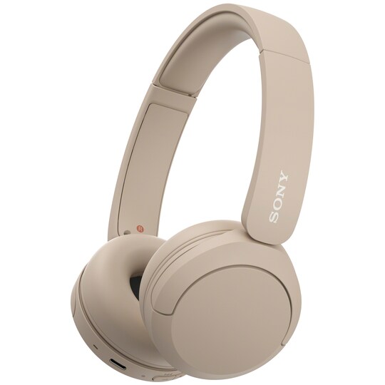 Sony WH-CH520 trådlösa on-ear hörlurar (beige) - Elgiganten