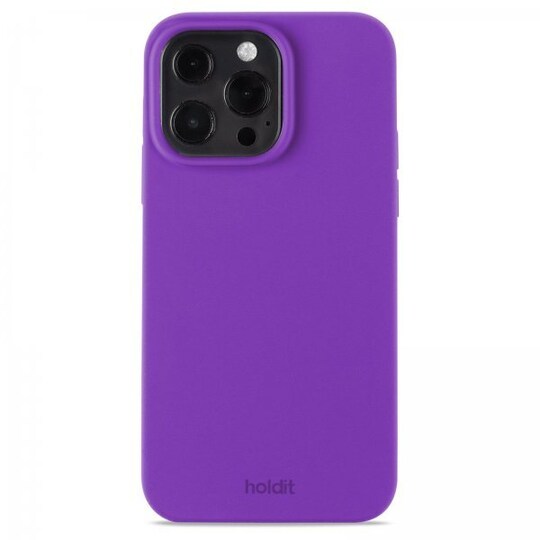 holdit iPhone 13 Pro Skal Silikon Bright Purple - Elgiganten
