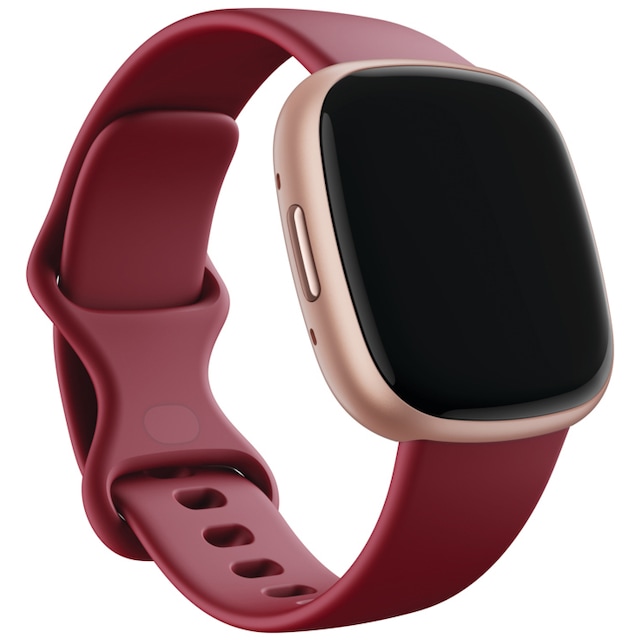 Fitbit Versa 4 smartwatch (rödbeta/rosékoppar)